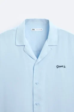 Sale CAMISA LYOCELL BORDADO Hombre Camisas