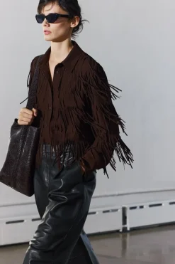 Outlet CAMISA MAXI FLECOS ZW COLLECTION Mujer Camisas / Blusas