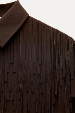 Outlet CAMISA MAXI FLECOS ZW COLLECTION Mujer Camisas / Blusas