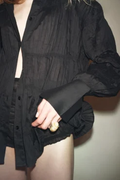 Clearance CAMISA MAXI FRUNCES ZW COLLECTION Mujer Camisas / Blusas