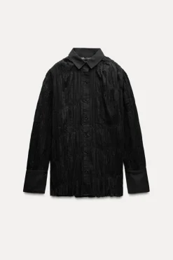 Clearance CAMISA MAXI FRUNCES ZW COLLECTION Mujer Camisas / Blusas