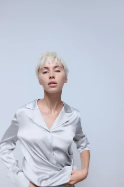 Sale CAMISA MEZCLA SEDA Mujer Camisas / Blusas