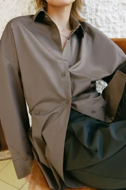 Clearance CAMISA OVERSIZE AJUSTABLE Mujer Camisas / Blusas