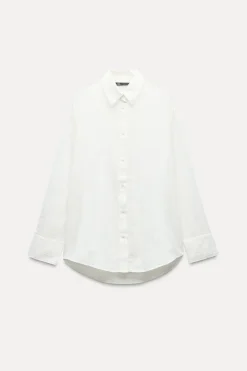 Fashion CAMISA OVERSIZE ALGODÓN GASA Mujer Camisas / Blusas