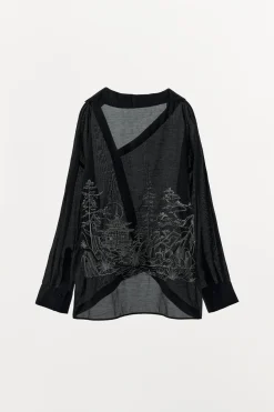 Hot CAMISA OVERSIZE BORDADO ESPALDA Mujer Camisas / Blusas