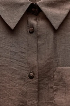 Clearance CAMISA OVERSIZE BOTONES ESPALDA Mujer Camisas / Blusas