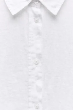 Hot CAMISA OVERSIZE CON LINO Mujer Camisas / Blusas