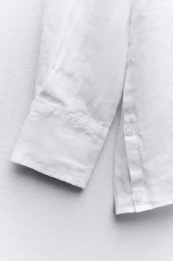 Hot CAMISA OVERSIZE CON LINO Mujer Camisas / Blusas