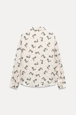 Discount CAMISA OVERSIZE ESTAMPADA Mujer Camisas / Blusas