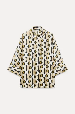 Outlet CAMISA OVERSIZE ESTAMPADO GEOMÉTRICO Mujer Camisas / Blusas