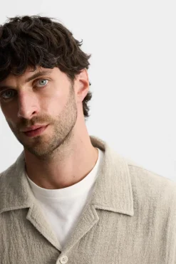 Sale CAMISA OVERSIZE FIT 100% LINO Hombre Camisas