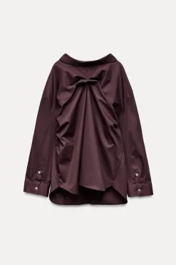 New CAMISA OVERSIZE PLIEGUES ESPALDA Mujer Camisas / Blusas