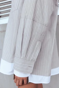 Outlet CAMISA OVERSIZE POPELÍN PUÑO DOBLE Mujer Camisas / Blusas