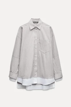 Outlet CAMISA OVERSIZE POPELÍN PUÑO DOBLE Mujer Camisas / Blusas