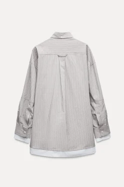 Outlet CAMISA OVERSIZE POPELÍN PUÑO DOBLE Mujer Camisas / Blusas