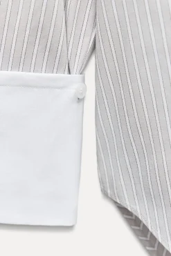 Best CAMISA OVERSIZE POPELÍN RAYAS PUÑO EXTRAÍBLE Mujer Camisas / Blusas