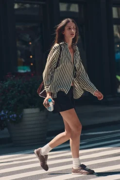 Clearance CAMISA OVERSIZE RAYAS Mujer Camisas / Blusas