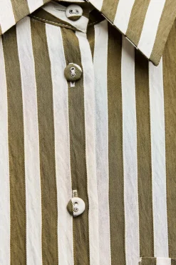 Clearance CAMISA OVERSIZE RAYAS Mujer Camisas / Blusas