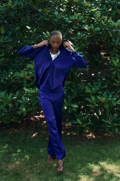 Outlet CAMISA OVERSIZE SATINADA Mujer Camisas / Blusas