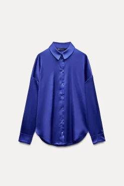 Outlet CAMISA OVERSIZE SATINADA Mujer Camisas / Blusas