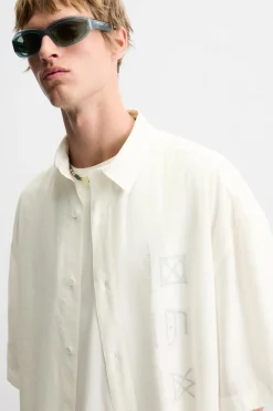 Outlet CAMISA OVERSIZE SÍMBOLOS Hombre Camisas