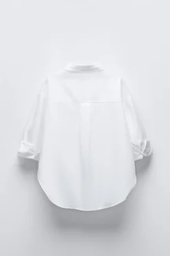 Niños ZARA 6 - 14 Años·Blusas / Camisas<CAMISA OXFORD Y TOP RIB