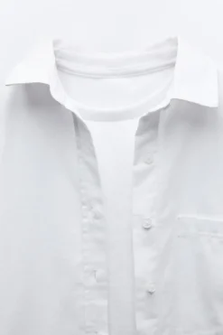 Niños ZARA 6 - 14 Años·Blusas / Camisas<CAMISA OXFORD Y TOP RIB