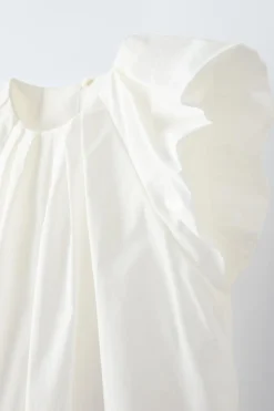 Niños ZARA 6 - 14 Años·Blusas / Camisas<CAMISA PLIEGUES