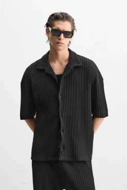 New CAMISA PLISADA Hombre Camisas