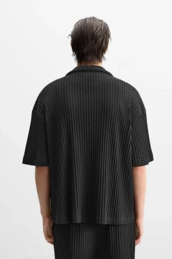 New CAMISA PLISADA Hombre Camisas