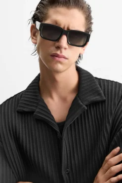 New CAMISA PLISADA Hombre Camisas