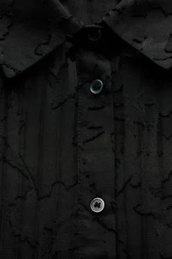 Clearance CAMISA PLISADA SEMITRANSPARENTE DEVORÉ Mujer Camisas / Blusas