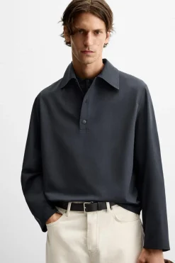 Fashion CAMISA POLO CON LANA Hombre Polos