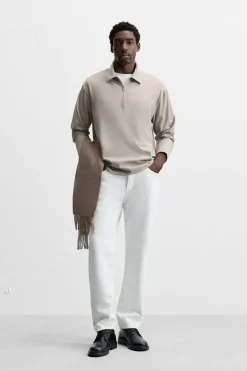 Discount CAMISA POLO CON VISCOSA Hombre Polos