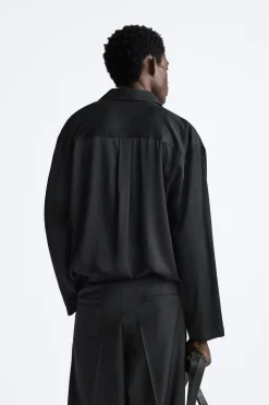 Fashion CAMISA POLO SATINADA Hombre Camisas