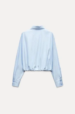 Best CAMISA POPELÍN BAJO ELÁSTICO Mujer Camisas / Blusas