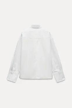 Clearance CAMISA POPELÍN BOLSILLO Mujer Camisas / Blusas