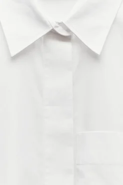 Clearance CAMISA POPELÍN BOLSILLO Mujer Camisas / Blusas