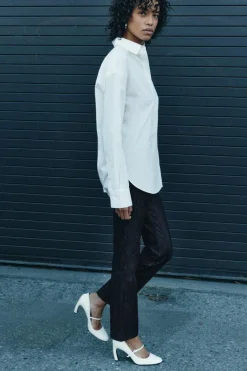 Best CAMISA POPELÍN BOLSILLO ZW COLLECTION Mujer Camisas / Blusas