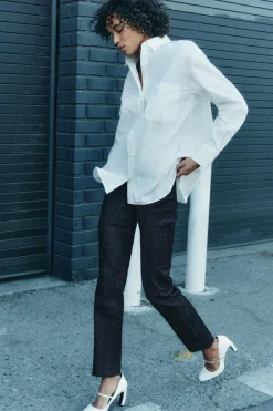 Best CAMISA POPELÍN BOLSILLO ZW COLLECTION Mujer Camisas / Blusas