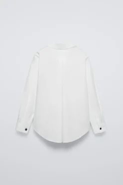 Niños ZARA 6 - 14 Años·Blusas / Camisas<CAMISA POPELÍN CHORRERAS