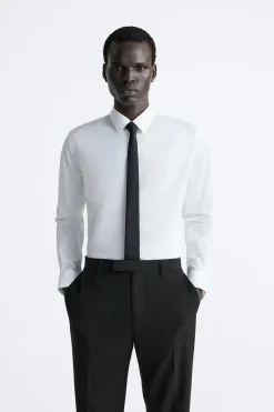 Clearance CAMISA POPELÍN ELÁSTICO Hombre Camisas