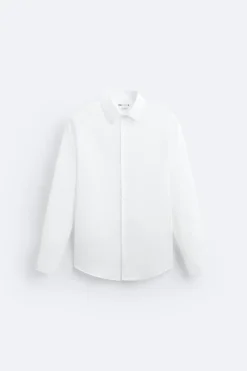 Clearance CAMISA POPELÍN ELÁSTICO Hombre Camisas