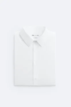 Clearance CAMISA POPELÍN ELÁSTICO Hombre Camisas