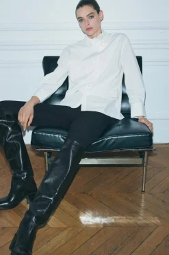 Online CAMISA POPELÍN FLOR ZW COLLECTION Mujer Camisas / Blusas