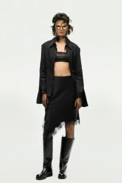 Fashion CAMISA POPELÍN HOMBRERAS ZW COLLECTION Mujer Camisas / Blusas