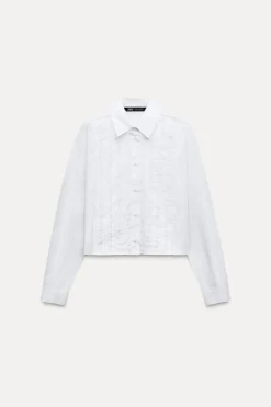 New CAMISA POPELÍN JARETAS Mujer Camisas / Blusas