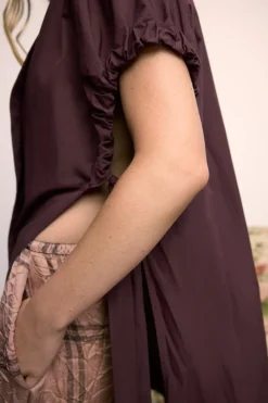 New CAMISA POPELÍN LAZOS Mujer Camisas / Blusas