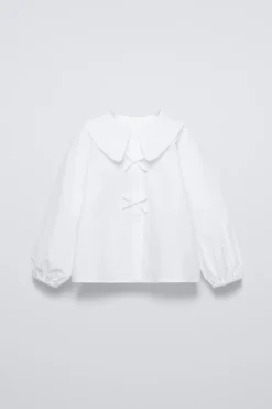 Niños ZARA 1½ - 6 Años·Camisas<CAMISA POPELÍN LAZOS