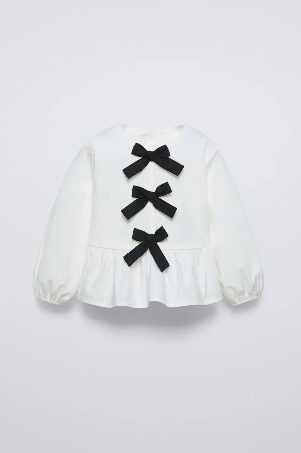 Niños ZARA 1½ - 6 Años·Camisas<CAMISA POPELÍN LAZOS